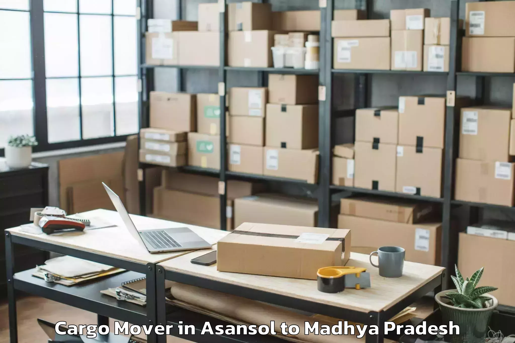 Easy Asansol to Mahidpur Cargo Mover Booking